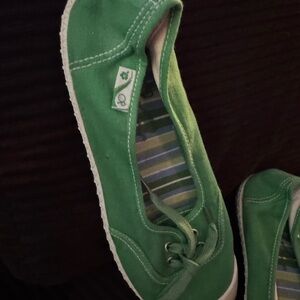 OP Women's Green Canvas Sneakers